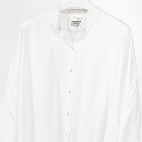 Annette Gortz SS/12 White Oversized Cotton Buttoned Shirt - Picture 3 of 9